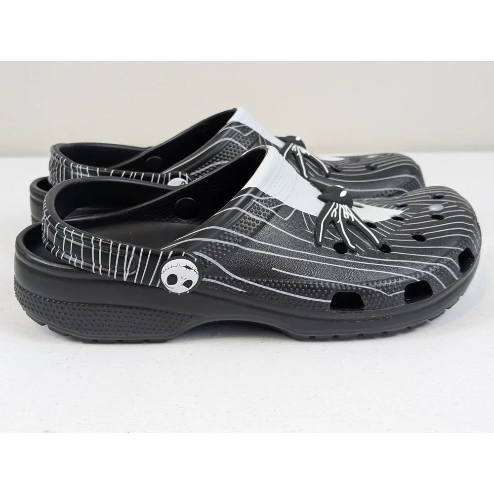 Crocs Nightmare Before Christmas Jack Skellington Clogs Men's 9 Women's 11 New